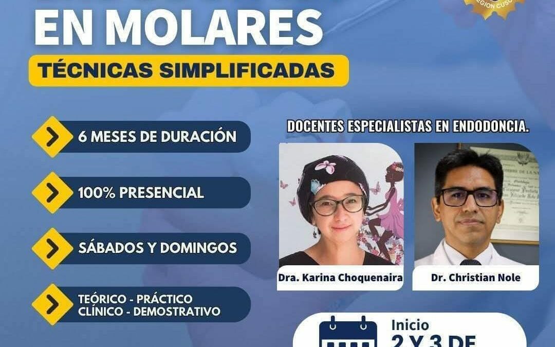 CURSO DE POSTGRADO DE ENDODONCIA EN MOLARES